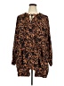 Melissa McCarthy Seven7 Animal Print Brown Long Sleeve Blouse Size 3X - photo 1