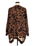 Melissa McCarthy Seven7 Animal Print Brown Long Sleeve Blouse Size 3X - photo 2