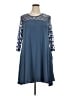 Nina Leonard Blue Casual Dress Size XL - photo 1