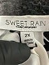 Sweet Rain 100% Polyester Ivory Short Sleeve Blouse Size 2X - photo 7