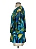 Coco Bianco 100% Polyester Teal 3/4 Sleeve Blouse Size S - photo 5
