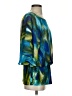 Coco Bianco 100% Polyester Teal 3/4 Sleeve Blouse Size S - photo 4