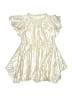 Crewcuts 100% Polyester Metallic Ivory Dress Size 3 - photo 1