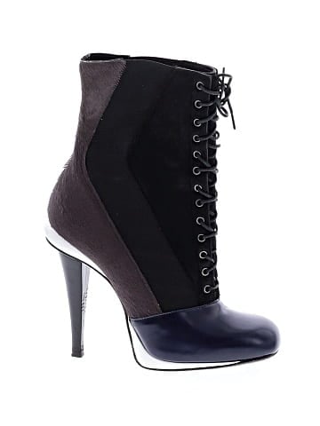 Fendi Calf Hair and Leather Colorblock Boots (view 1)
