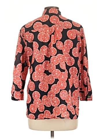 Jones New York Signature 3/4 Sleeve Button-Down Shirt (view 2)