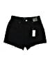 Express 100% Cotton Black Denim Shorts Size 4 - photo 1