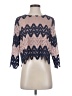 BCBGMAXAZRIA Blue 3/4 Sleeve Blouse Size S - photo 1