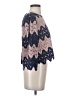 BCBGMAXAZRIA Blue 3/4 Sleeve Blouse Size S - photo 4