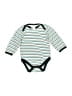 Cutie Pie 100% Cotton Stripes Teal Long Sleeve Onesie Size 3-6 mo - photo 1