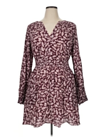 Madewell Smocked Y-Neck Mini Dress in Floral (view 1)
