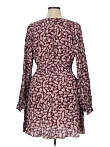 Madewell Smocked Y-Neck Mini Dress in Floral (view 2)
