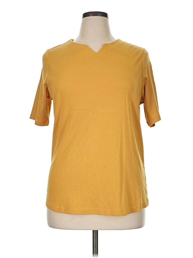 Pre-owned Appleseeds Short Sleeve T-shirt In Yellow