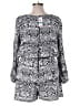 Material Girl Print Gray Black Romper Size XL - photo 2