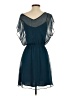 Express 100% Polyester Solid Blue Cocktail Dress Size S - photo 2