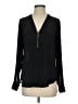 Express 100% Polyester Black Long Sleeve Blouse Size S - photo 1