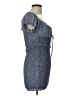 Blush 100% Polyester Tweed Blue Cocktail Dress Size L - photo 4