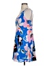 Express 100% Polyester Floral Blue Casual Dress Size S - photo 5