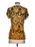 Soft Surroundings 100% Rayon Gold Short Sleeve Blouse Size S - photo 2