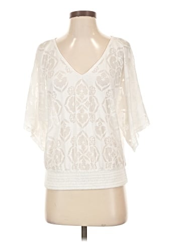 White House Black Market 3/4 Sleeve Blouse (view 1)