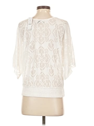 White House Black Market 3/4 Sleeve Blouse (view 2)