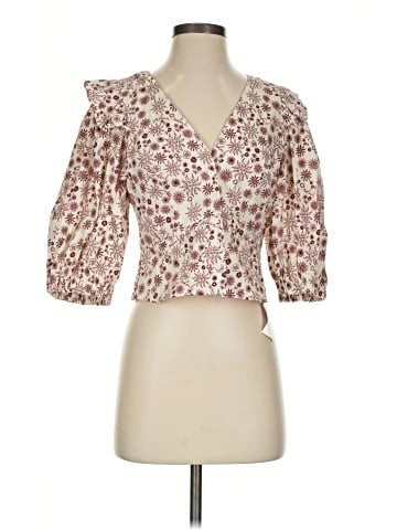 Sandro 3/4 Sleeve Blouse (view 1)