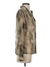 Express Animal Print Ivory Long Sleeve Blouse Size S - photo 4