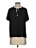 Elie Tahari 100% Polyester Black Short Sleeve Blouse Size S - photo 1