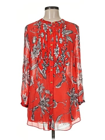 Leifsdottir 3/4 Sleeve Silk Top (view 1)
