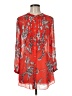 Leifsdottir 100% Silk Red 3/4 Sleeve Silk Top Size 6 - photo 1