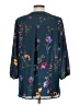 West Kei 100% Polyester Teal 3/4 Sleeve Blouse Size L - photo 2