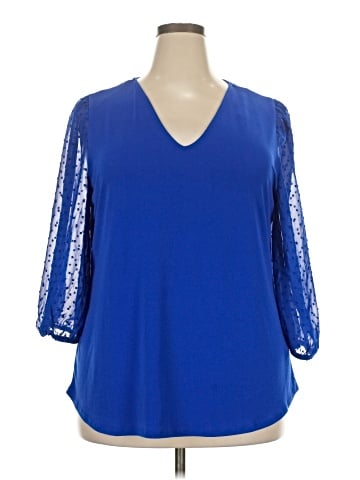 Adrianna Papell 3/4 Sleeve Blouse (view 1)