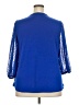 Adrianna Papell Blue 3/4 Sleeve Blouse Size XXL (estimated) - photo 2