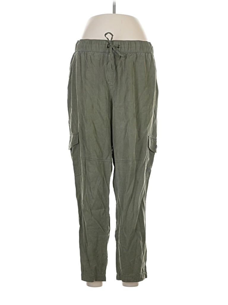 Pre-owned Ann Taylor Loft Cargo Pants In Green