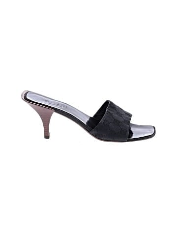 Gucci Vintage GG Canvas Sandals (view 1)