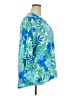 Emily Daniels Tropical Blue 3/4 Sleeve Blouse Size 2X - photo 4