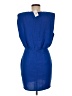 TCEC 100% Polyester Solid Blue Cocktail Dress Size M - photo 2