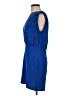 TCEC 100% Polyester Solid Blue Cocktail Dress Size M - photo 5