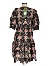FARM Rio 100% Cotton Paisley Black Casual Dress Size S - photo 2