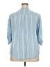 Torrid 100% Modal Blue 3/4 Sleeve Button-Down Shirt Size 2X Plus (2) - photo 2