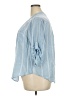 Torrid 100% Modal Blue 3/4 Sleeve Button-Down Shirt Size 2X Plus (2) - photo 5