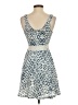 Aqua 100% Polyester Argyle Blue Cocktail Dress Size XS - photo 2