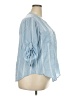 Torrid 100% Modal Blue 3/4 Sleeve Button-Down Shirt Size 2X Plus (2) - photo 4