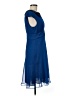 Monsoon 100% Polyester Blue Cocktail Dress Size 8 - photo 4