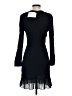 Sandro 100% Viscose Black Cocktail Dress Size XXS (estimated) - photo 2