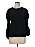 Madewell Black Pleated Statement-Sleeve Top Size M - photo 1