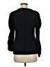 Madewell Black Pleated Statement-Sleeve Top Size M - photo 2