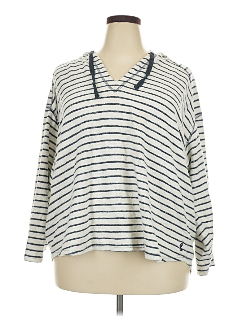 Pre-owned Chaps Pullover Sweater In White
