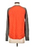 Jamison Color Block Gray Silk Pullover Sweater Size XS - photo 2