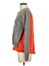 Jamison Color Block Gray Silk Pullover Sweater Size XS - photo 5
