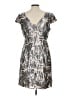 Adrianna Papell 100% Polyester Paisley Silver Cocktail Dress Size 12 - photo 2